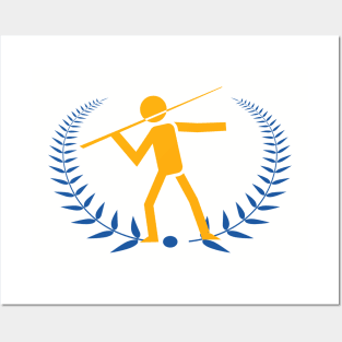 Javelin throw Javelins thrower Posters and Art